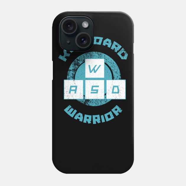 Keyboard Warrior (Blue) Phone Case by The Geek Garage Sale