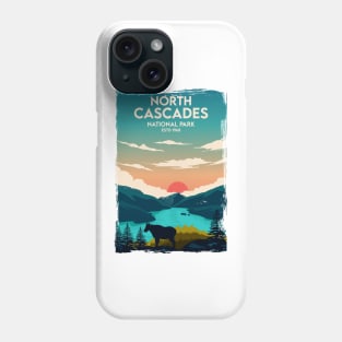 North Cascades National Park Travel Poster Phone Case