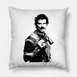 Tom Selleck Retro 80s Pillow