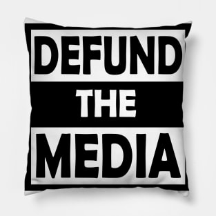 Defund The Media, The Face News, Defund, Protest Gift Pillow