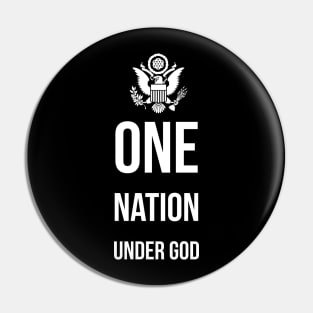 One nation under god - patriot Pin