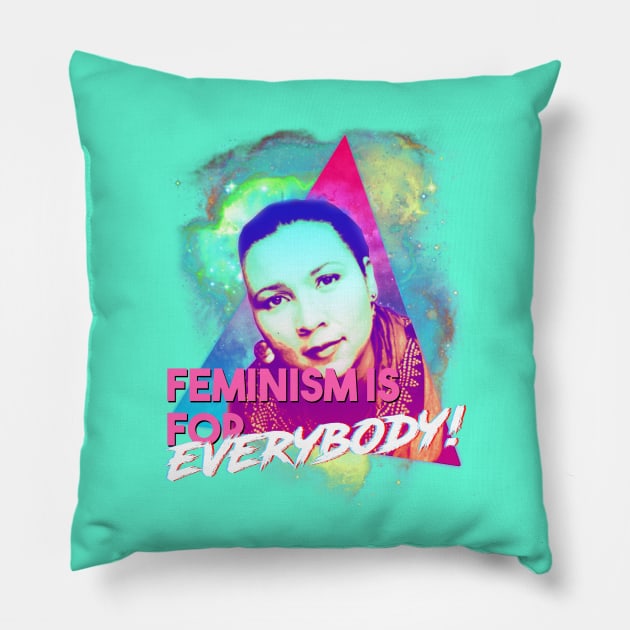 CROW - Feminism is for Everybody! Vaporwave Pillow by CROW Store