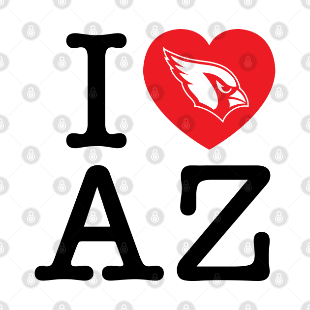 Disover I Love AZ - Arizona Cardinals - T-Shirt