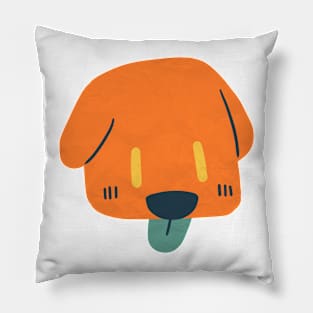 orange dog Pillow