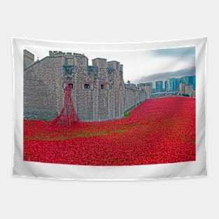 Tower Of London Red Poppy Tapestry