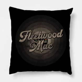 Fleetwood First Name Retro Tape Pattern Vintage Styles Pillow