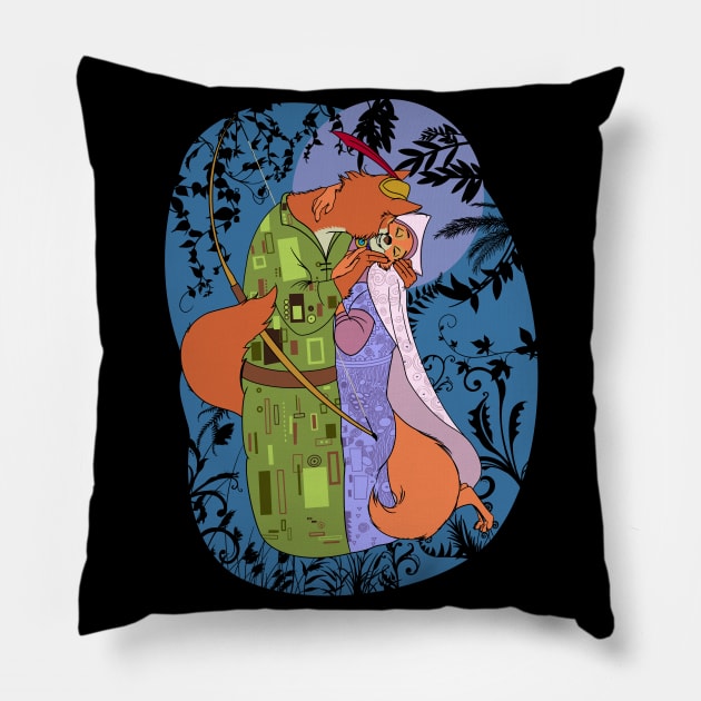 Moonlit Klimt Pillow by seamustheskunk