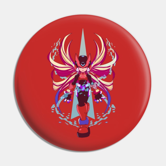 The Red Hero - Less colors V3 Pin by DoubleZero_24