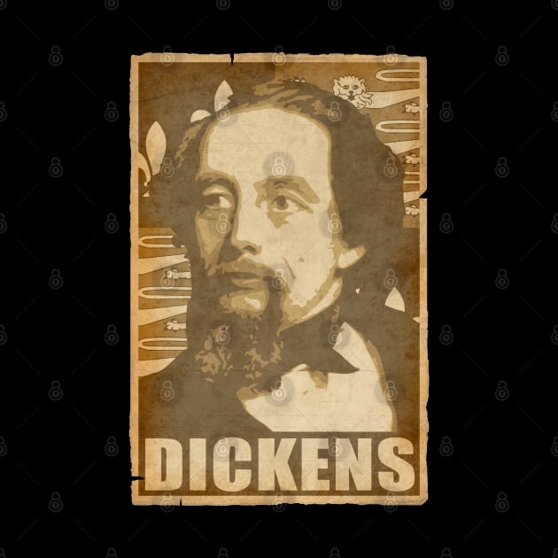 Charles Dickens Propaganda Pop Art by Nerd_art