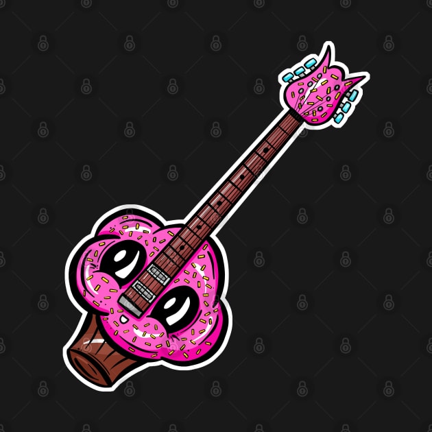 Cupcake Guitar Cartoon by Squeeb Creative