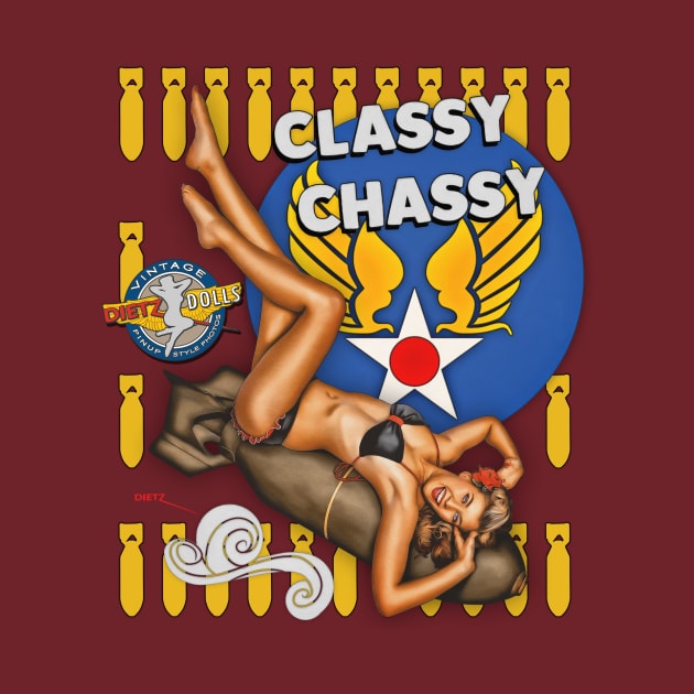 Nose Art Pinup - Classy Chassy by Vintage Pinups