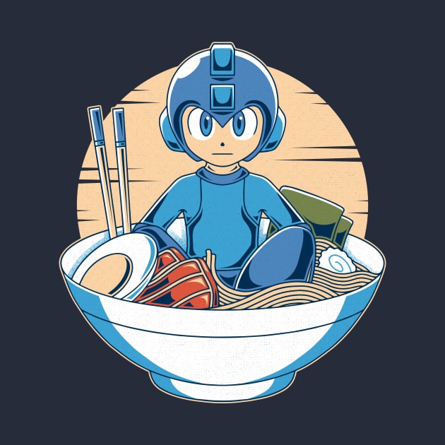 Blue Robot Ramen by Alundrart