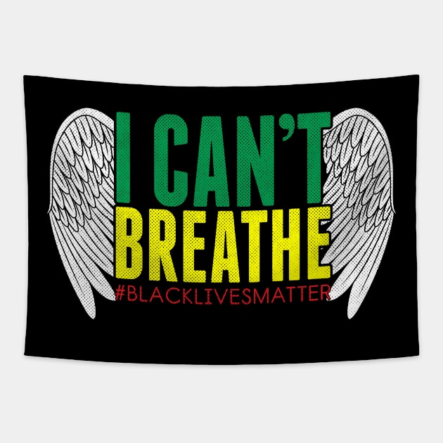 I can't breathe Angel wings Tapestry by opippi