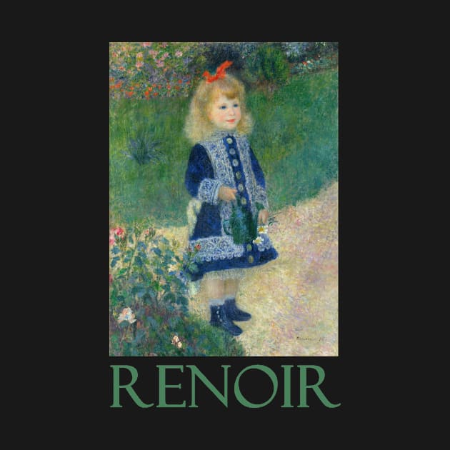 Girl with a Watering Can by Pierre-Auguste Renoir by Naves