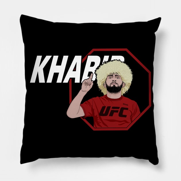 Khabib Nurmagomedov Pillow by HSDESIGNS