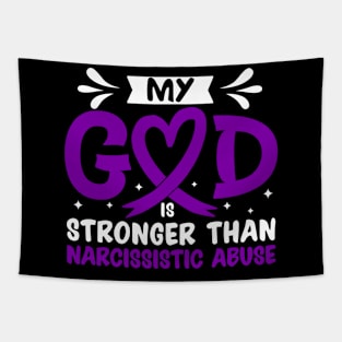 MY God is Stronger Than Narcissistic Abuse Narcissistic Abuse Awareness Tapestry