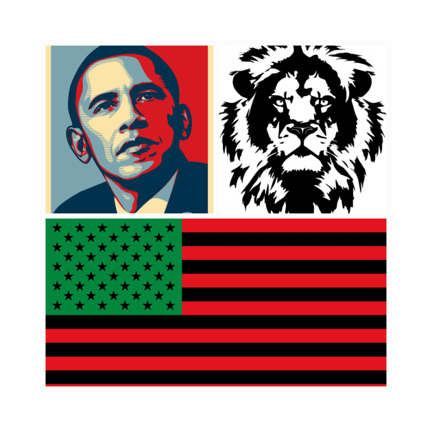 African American lion design by African American Boxing line