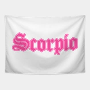 Scorpio Zodiac Pink Astrology Aesthetic Tapestry