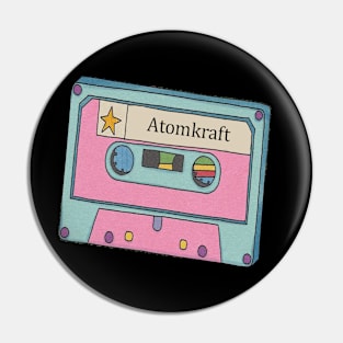 Vintage Cassette Tape Atomkraft Pin