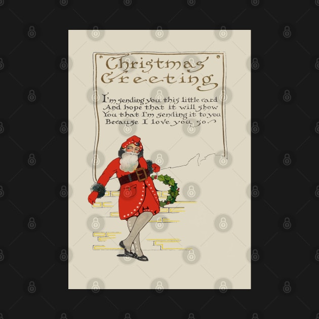 Vintage Christmas Sultry Santa by RetroSalt