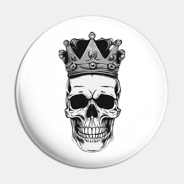 THRONE skull corner Pin by ambatashirts