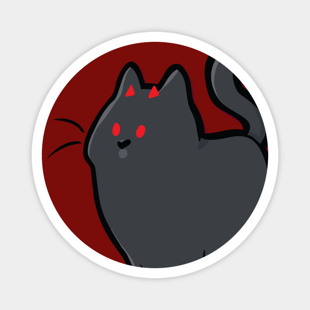 Devil Cat Black Cats Magnet Teepublic