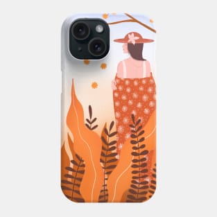 Love yourself and love nature orange version Phone Case
