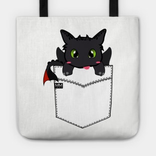 Toothless Dragon Night Fury Pouchie Shirt - In Pocket Tote