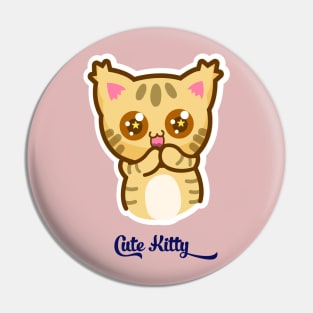 Cute kitty cat Pin