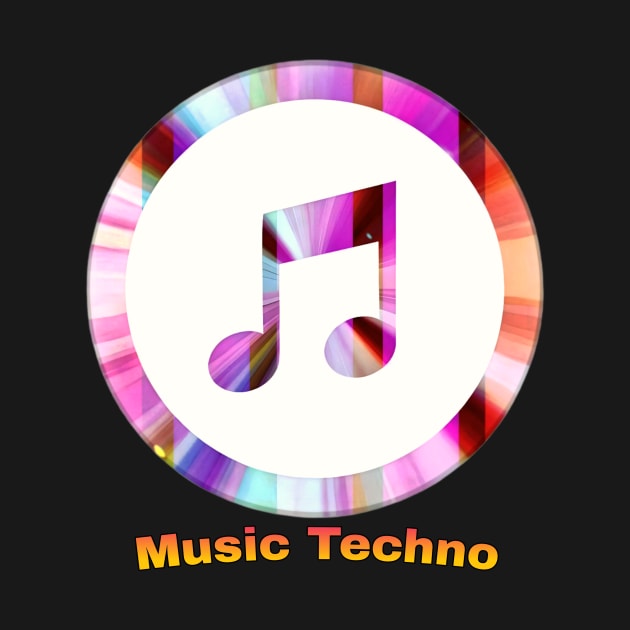 Logo Music techno by Alijousaan