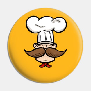 Chef Head Pin