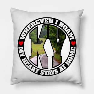 Heart Stays Home - Kentucky Pillow