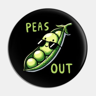 Happy Peas out Peace out Pin