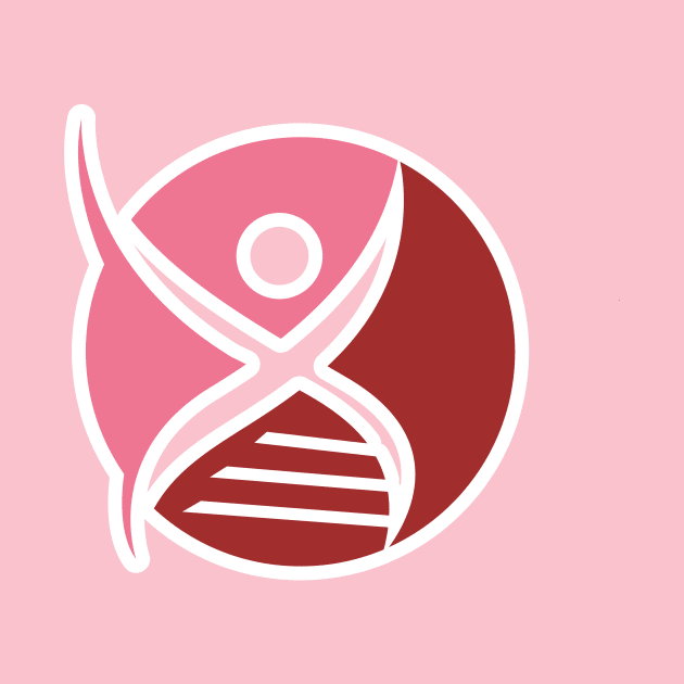 Human DNA and genetic sticker logo design. Emblem, Concept Design, Creative Symbol, Icon. by AlviStudio