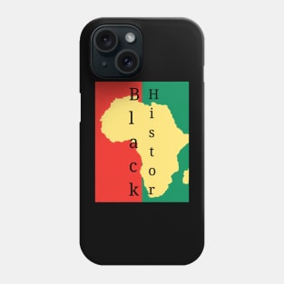 Black history month cute graphic design artwork Phone Case