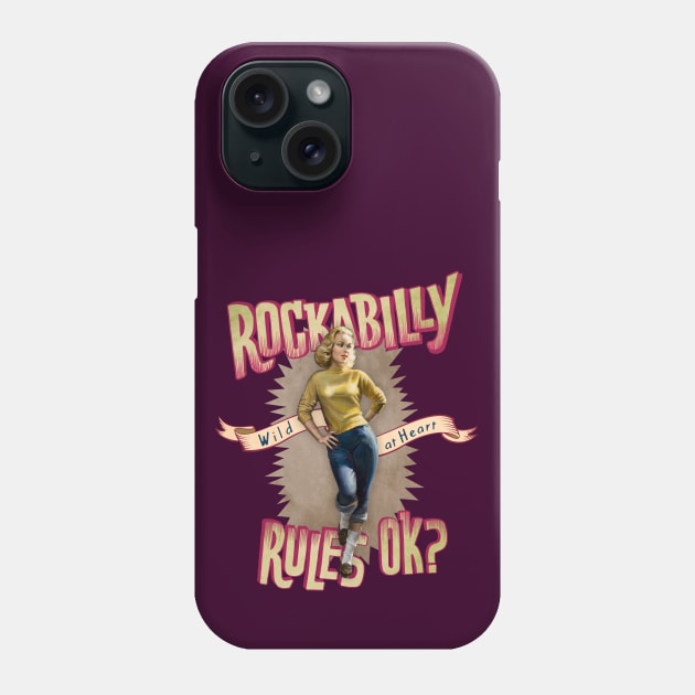 Rockabilly Rules Ok? Phone Case by Shockin' Steve