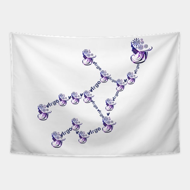 Virgo zodiac Constellation Tapestry by INDONESIA68