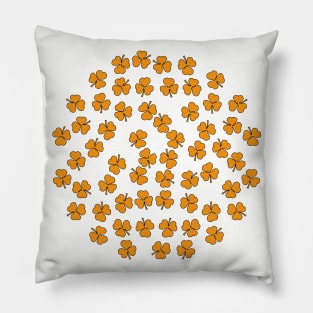 Shamrocks Golden Pillow