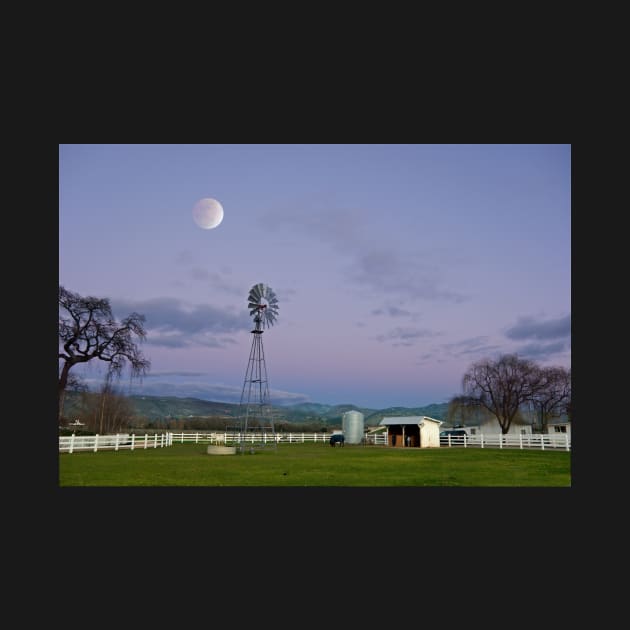 Moon over Napa by randymir