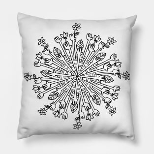 All hands mandala Pillow