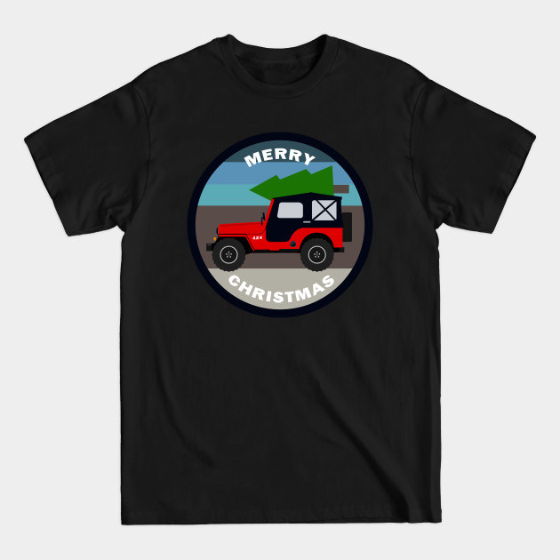 Disover [JEEP] Driving Home for Christmas - Jeep - T-Shirt