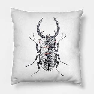 Stag Beetle Pillow