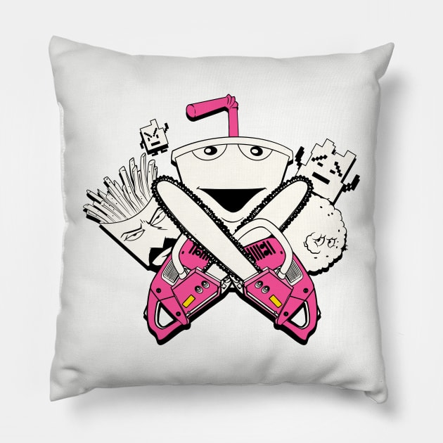 Aqua Teen Hunger Force Pillow by Black Red Store
