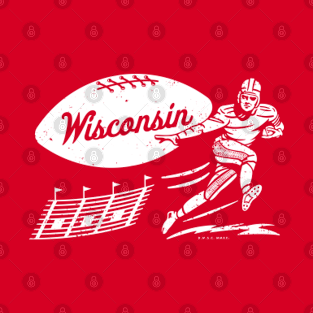 Disover Vintage College Football - Wisconsin Badgers Crewneck Sweatshirt