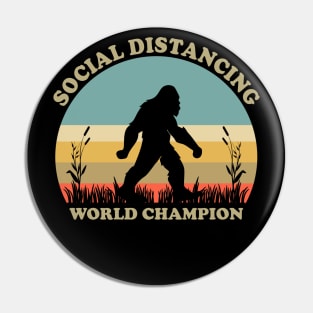 Bigfoot Social Distancing Champion Pin