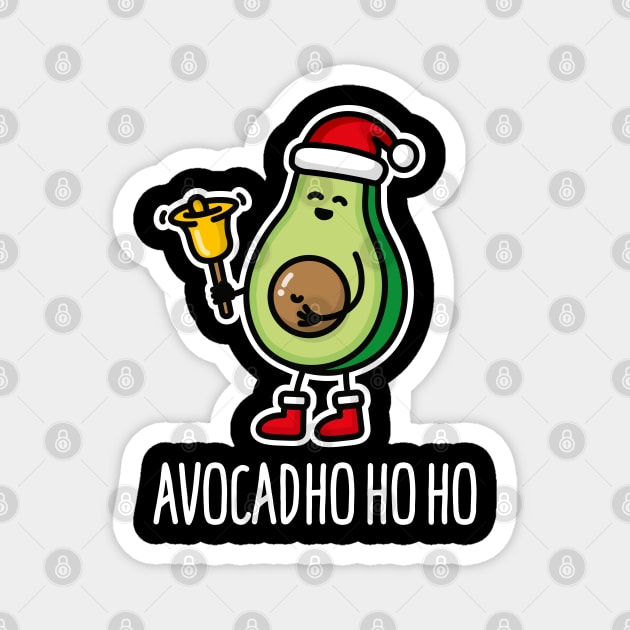 Avocad ho ho ho avocado Santa Claus pun ketogenic diet Magnet by LaundryFactory