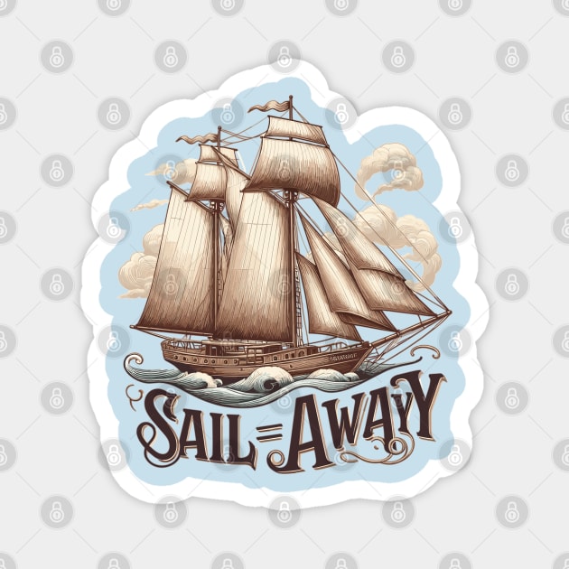 Sailboat Magnet by Vehicles-Art