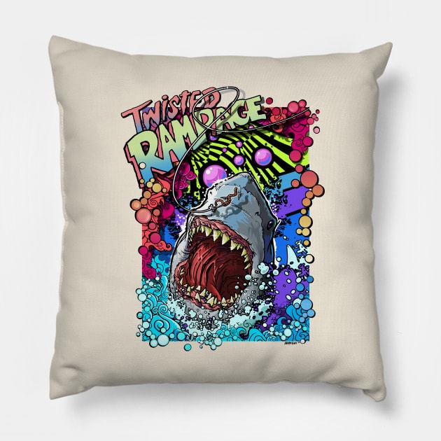 ON THE RAMPAGE After a lil' worm Pillow by teepublickalt69