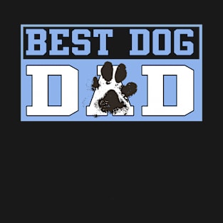 Best Dog Dad Paw Print Shirt T-Shirt