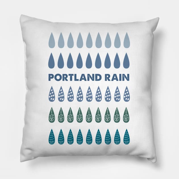 Portland Rain Pillow by nwsoulacademy